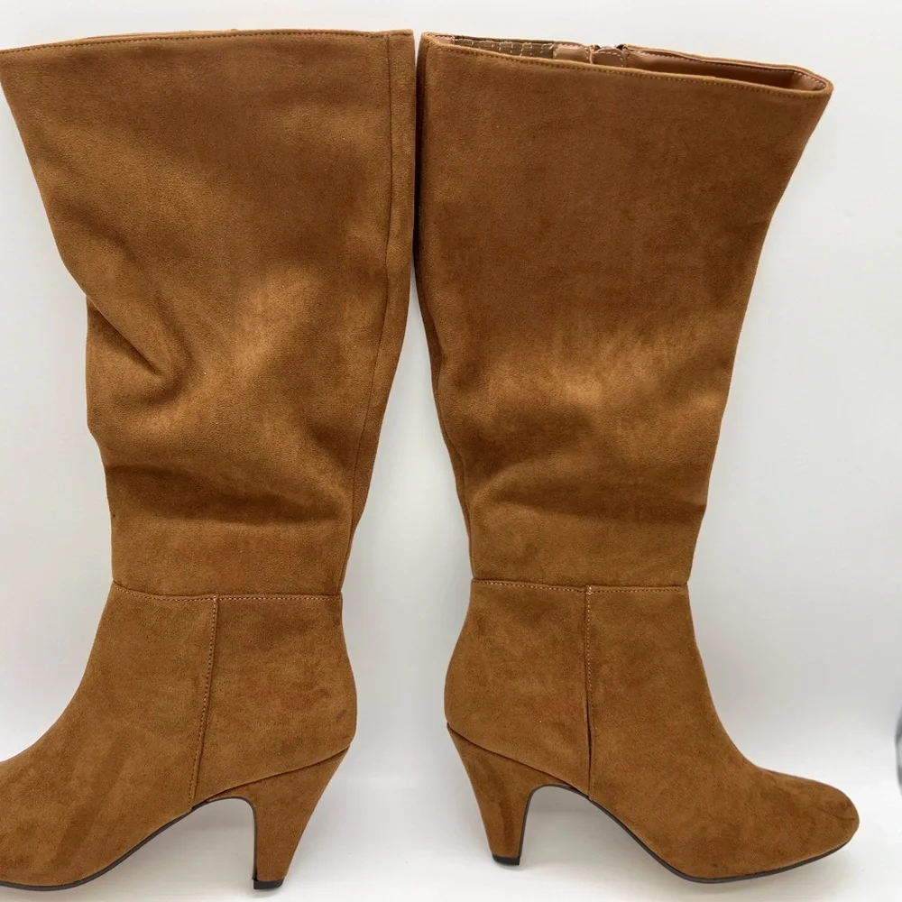 New Bella Vita Corinne Women's Boot Faux Suede Tall High Boots Size 9.5